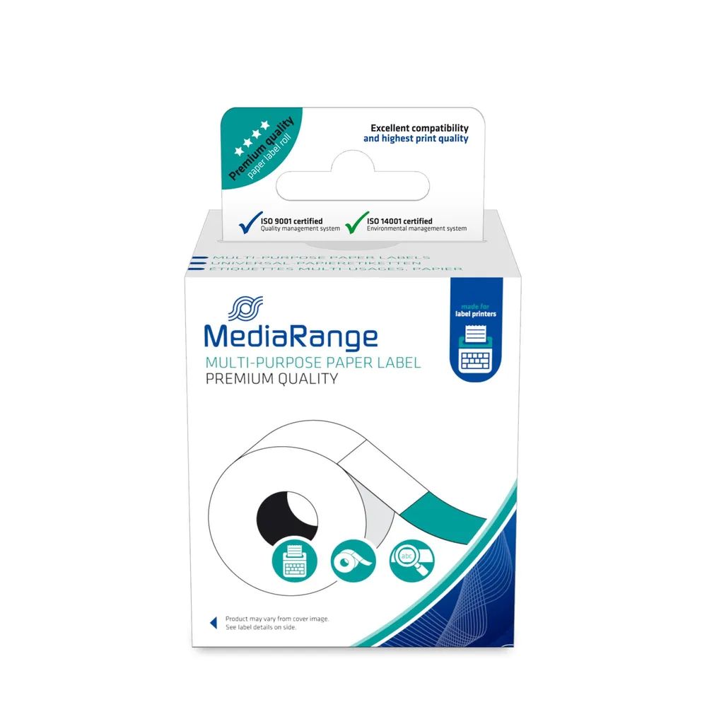 Media Range MediaRange Universal Papieretiketten 29x90mm DK-11201 400 Stk. schwarz auf weiß