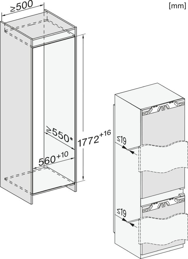 Miele KF 7742 D Einbau-Kühl-Gefrier-Kombi