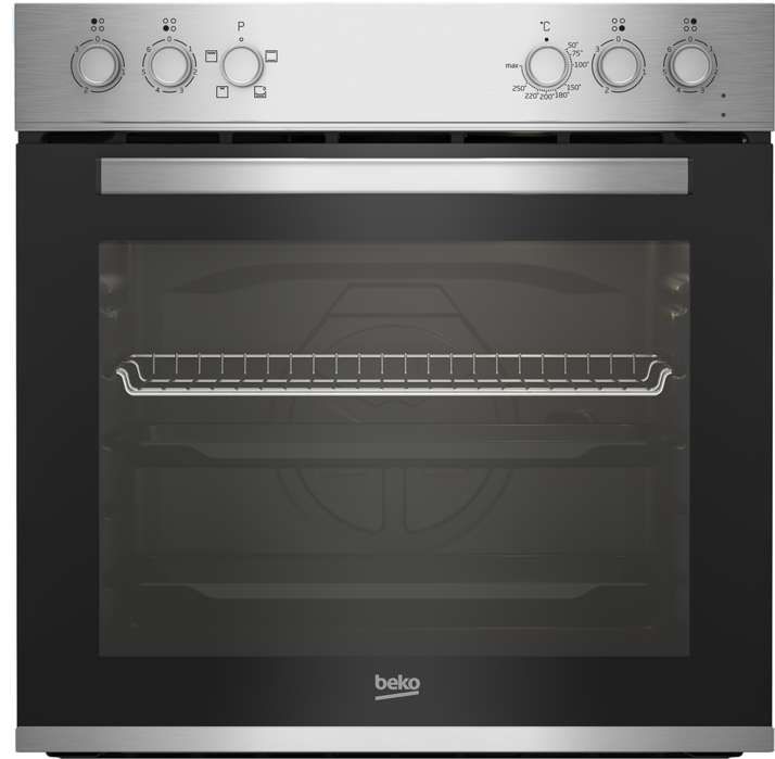Beko BBUC12020X Backofenset mit Glaskeramik, Edelstahl 