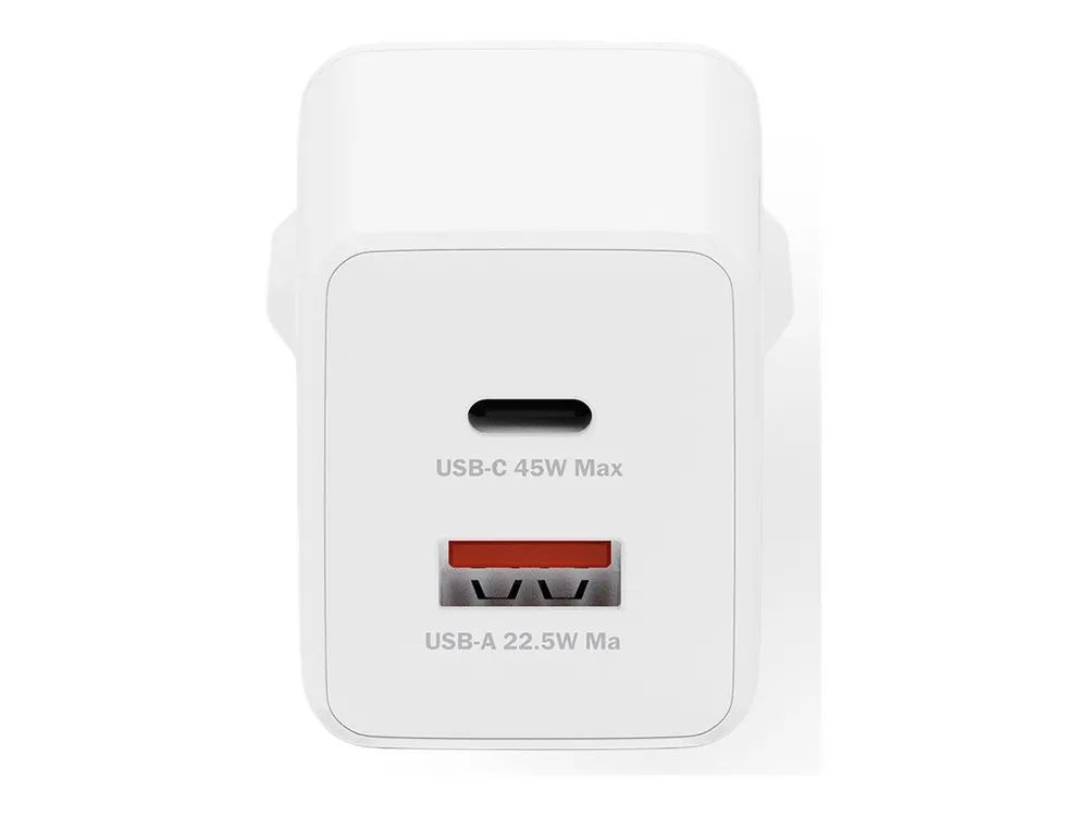 DIGITUS USB GaN Charger 45W, 1x USB-C, 1x USB-A
