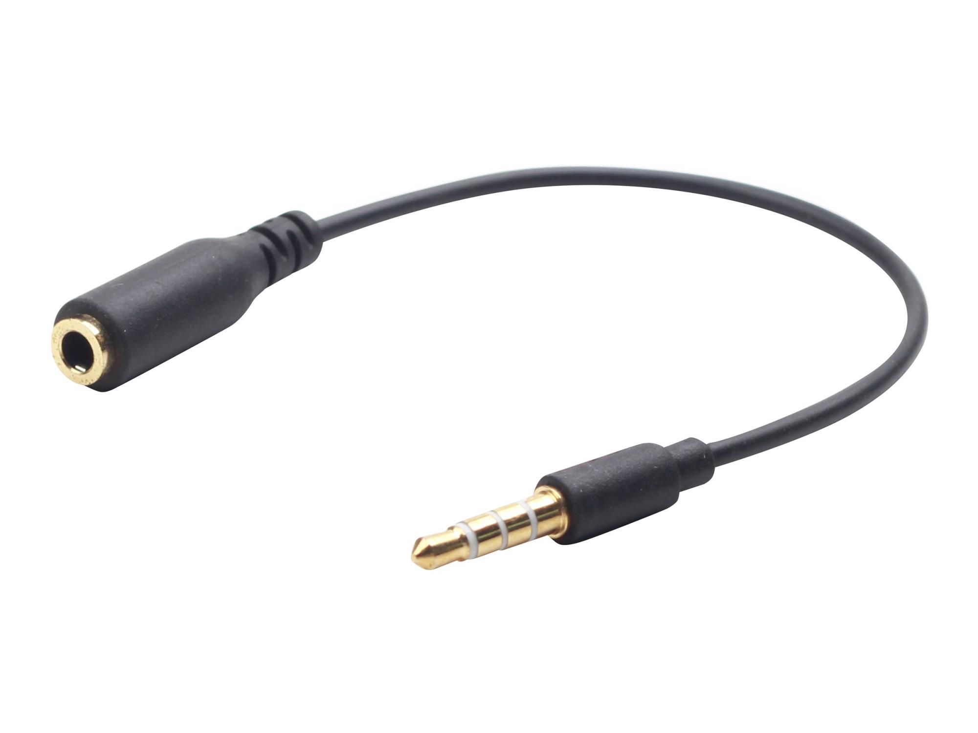Gembird CCA-419 - Audio-Adapter - 4-poliger Mini-Stecker weiblich zu 4-poliger Mini-Stecker männlich