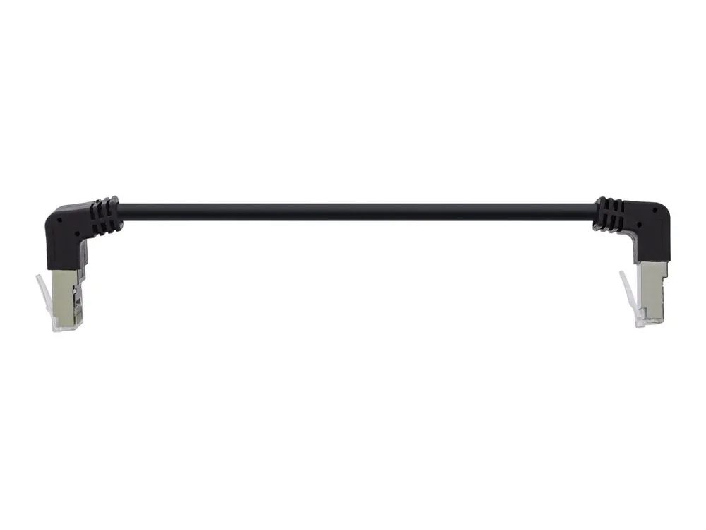 InLine Patchkabel oben/unten gewinkelt - S/FTP(PiMf) - Cat.6 - PVC Kupfer 0,15m