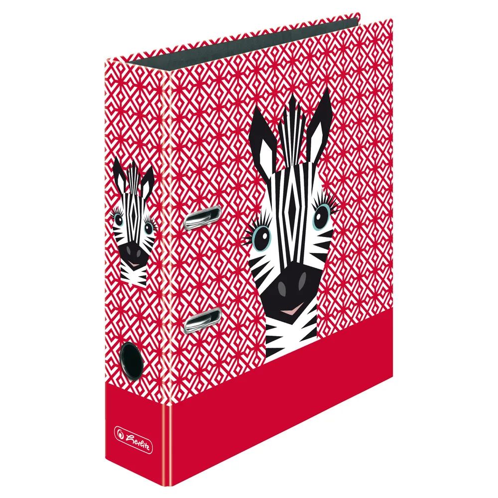 herlitz Ordner maX.file A4 8cm Cute Animals Zebra