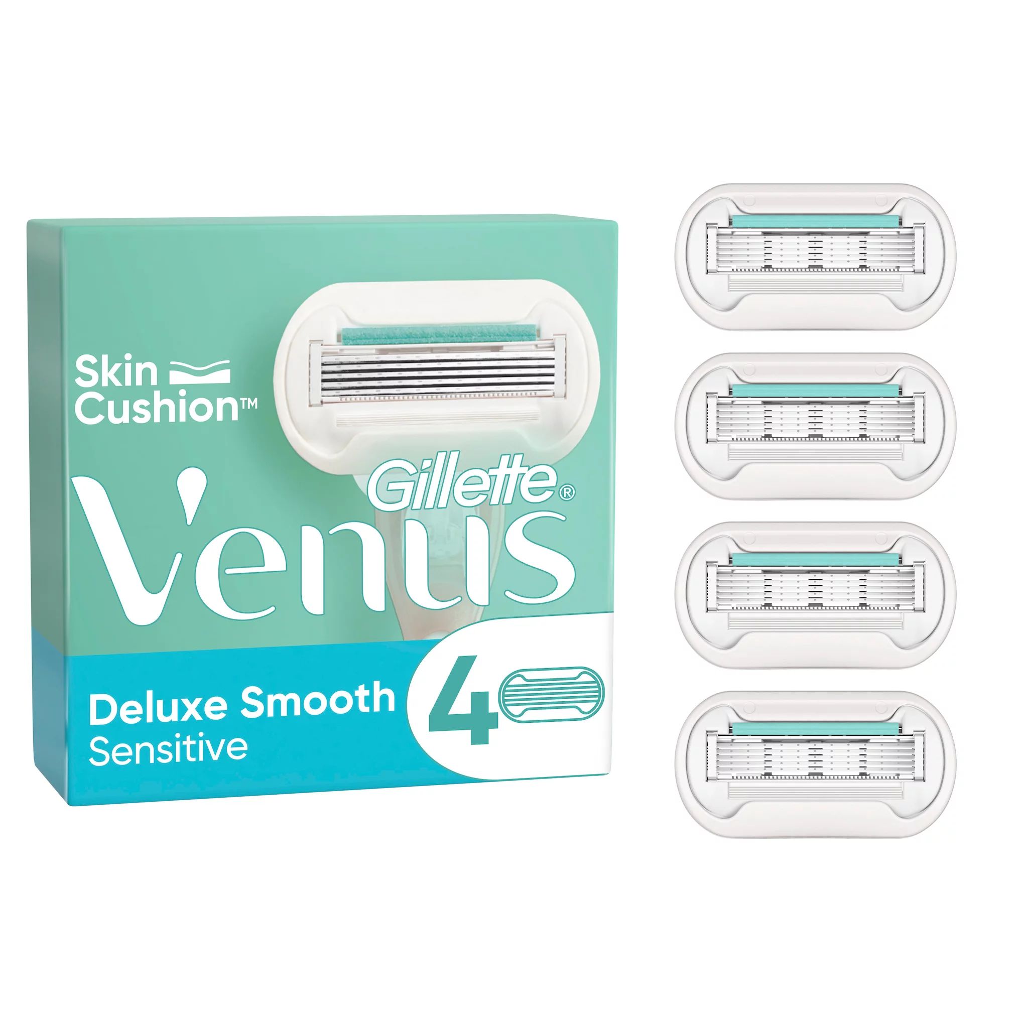 Gillette Venus Deluxe Smooth Sensitive V Edition Systemklingen 4er SmartBox