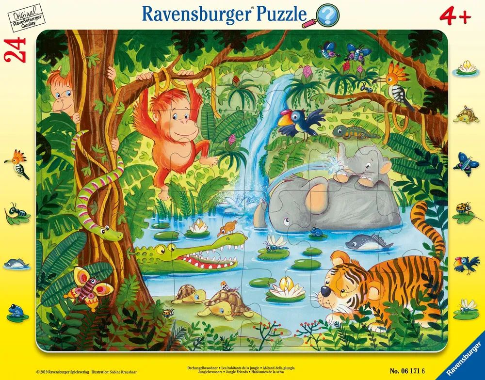 Ravensburger Verlag GmbH Pz.Pz Dschungelbewohner 24 T Rahmen