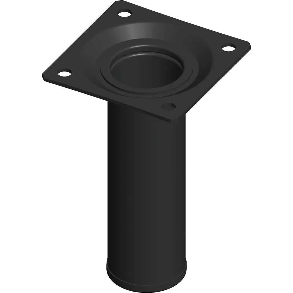 alfer® Austria GmbH  ELEMENT SYSTEM Möbelfuß Rundrohr ø 30 mm, Länge 100 mm, Stahl schwarz