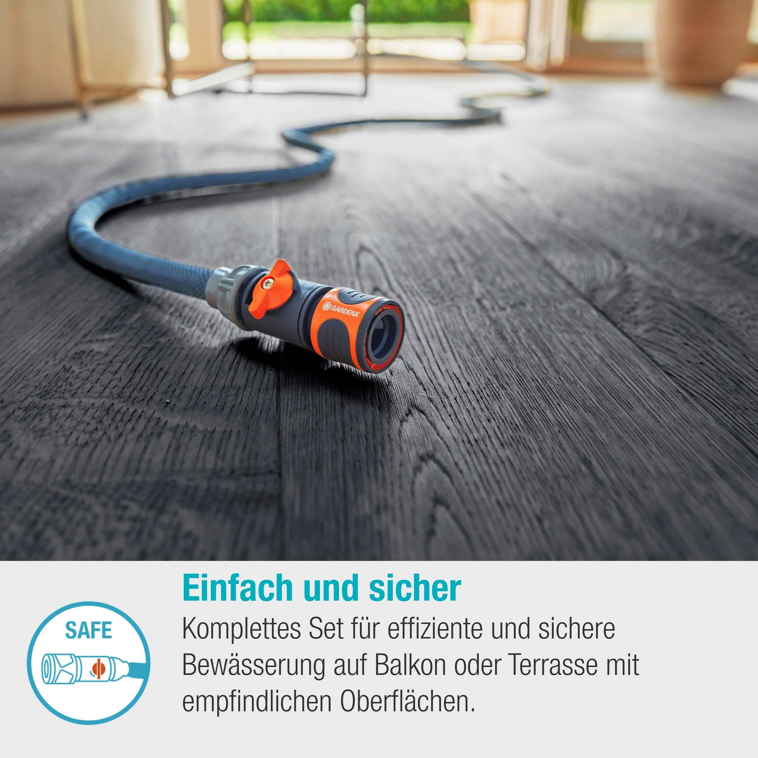 Gardena Liano™ Xtreme 1/2", 10 m Set + Indoor-Adapter