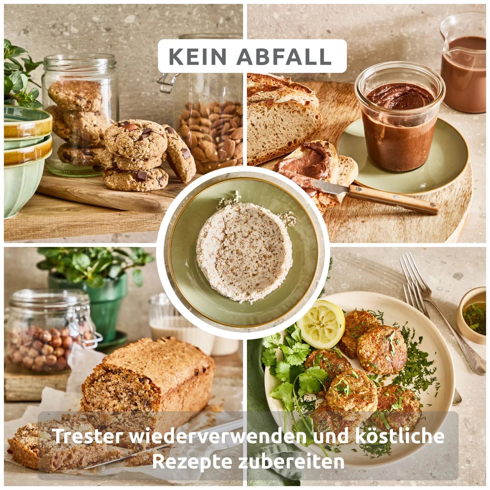 Tefal VZ700A Pflanzenmilchmaschine  Easy Milker - rise / argile