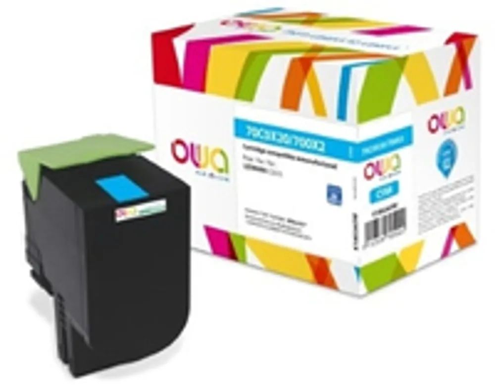 Armor OWA - Cyan - kompatibel - Box - wiederaufbereitet - Tonerpatrone (Alternative zu: Lexmark 70C0X20)