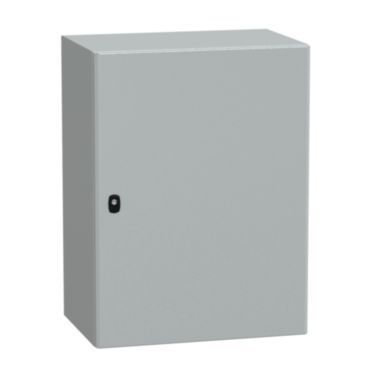 SAREL Spacial S3D Volltür mit Montageplatte H800xB600xT400.IP66 IK10 RAL7035.