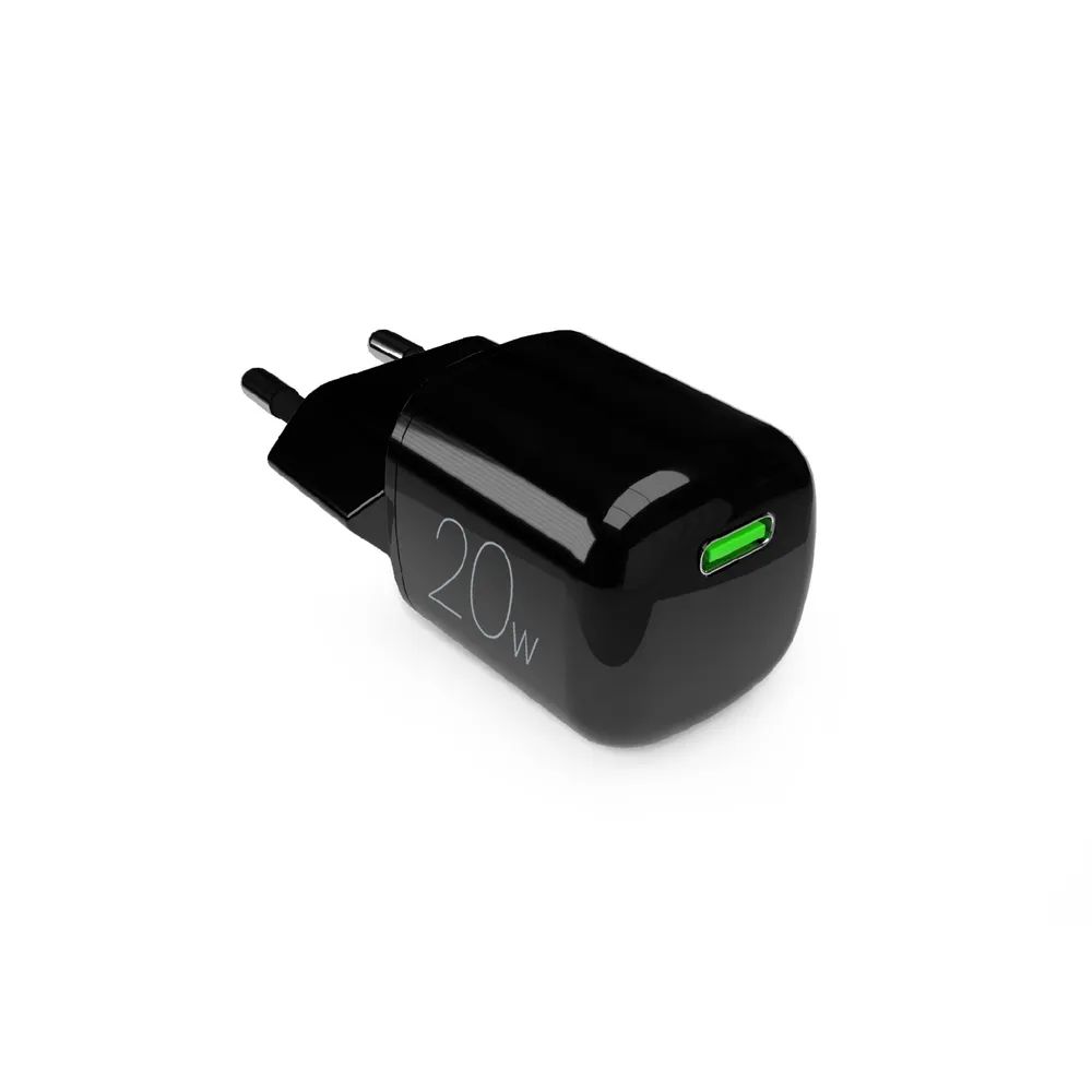 PURO GaN Netzlader, 1x USB-C PD, 20W schwarz