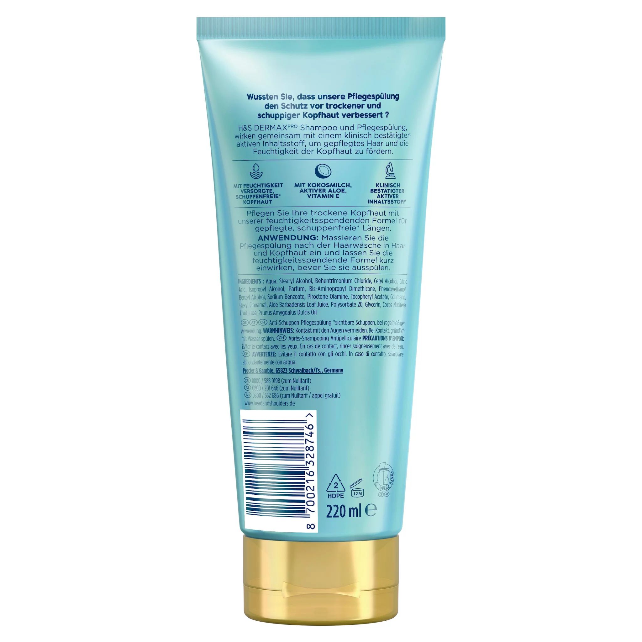 Head & Shoulders Derma x Pro Spülung Hydra Pflege