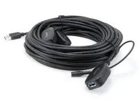 Equip 133348 - 15 m - USB A - USB A - USB 3.2 Gen 1 (3.1 Gen 1) - 5 Gbit/s - Schwarz