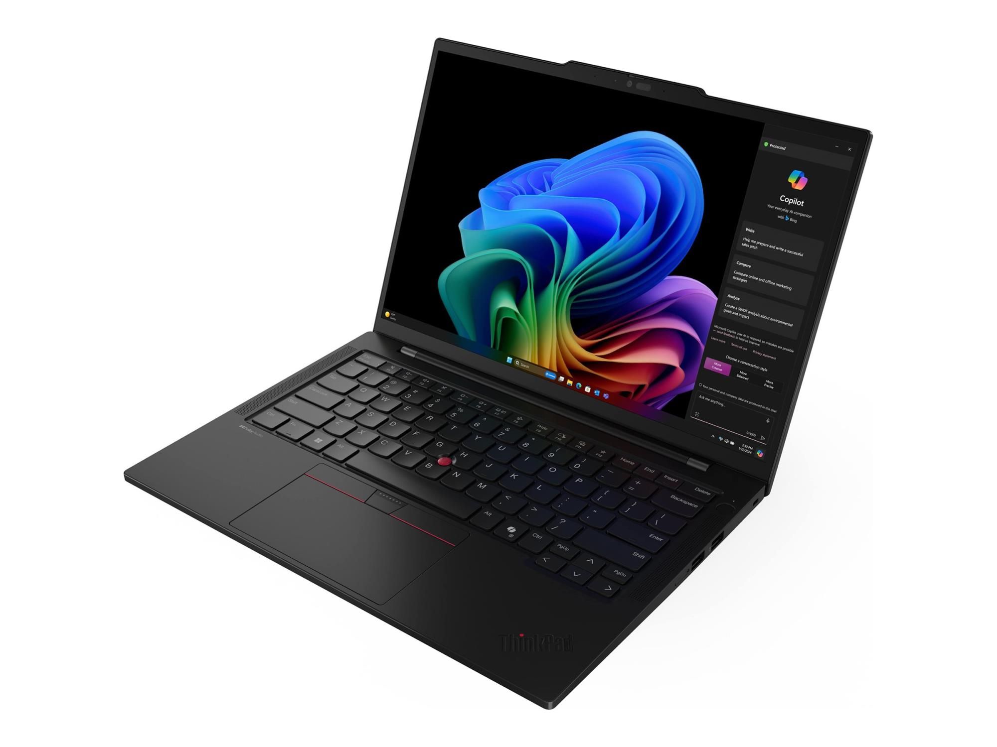 Lenovo ThinkPad T14s Gen 6 21TB - 180°-Scharnierdesign - AMD Ryzen AI 7 PRO 350 / 2 GHz - Win 11 Pro - Radeon 880M - 32 GB RAM - 1 TB SSD TCG Opal Encryption 2, NVMe, Performance - 35.6 cm (14")