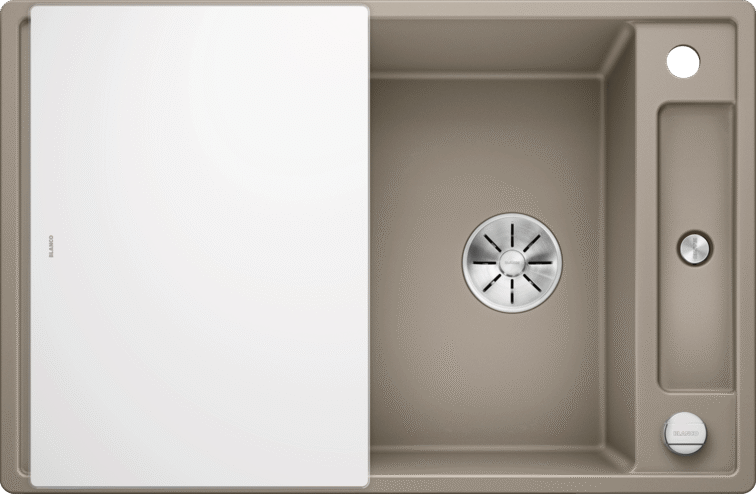 Blanco AXIA III 45 S mit Glas-Schneidbrett tartufo