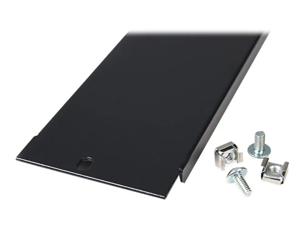 StarTech.com 2 HE Rack Blindblende für 19 Serverschränke und Racks - Blindabdeckung - Schwarz - 2U - 48.3 cm (19")
