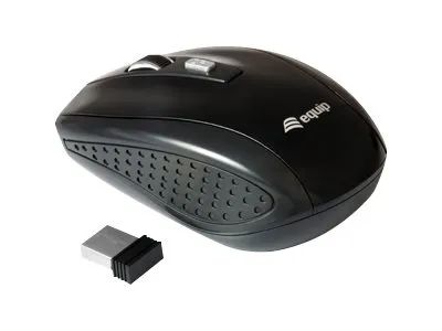 Equip Travel - Maus - rechts- und linkshändig - optisch - 4 Tasten - kabellos - 2.4 GHz - kabelloser Empfänger (USB)