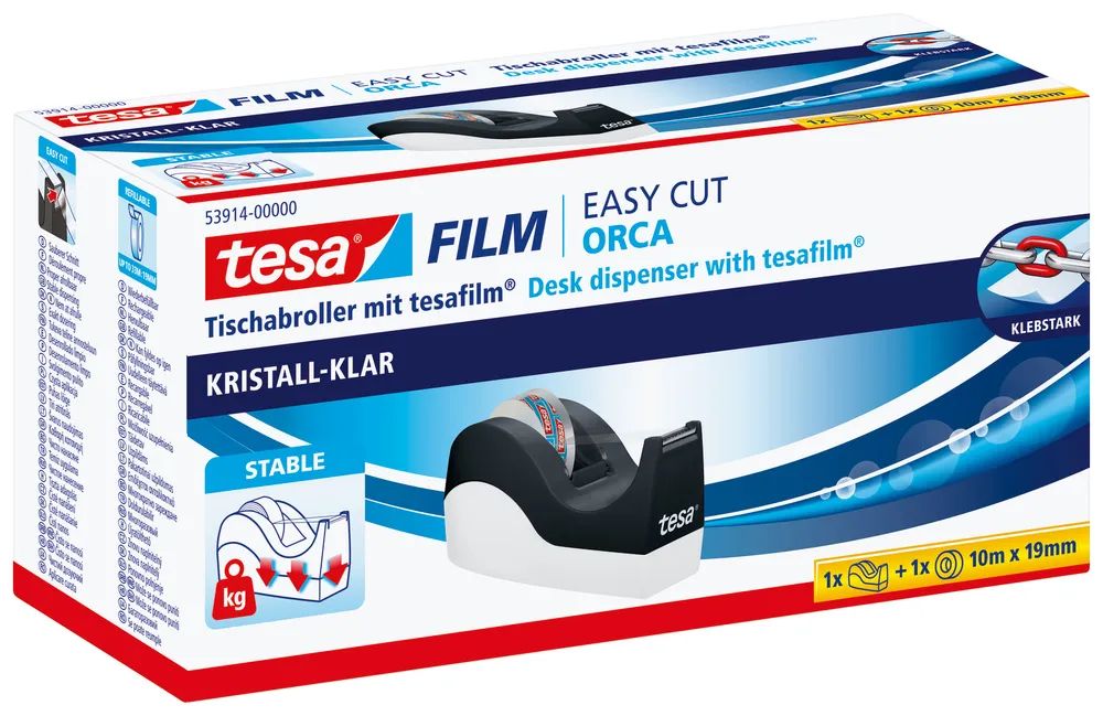 Tesa 53914 - 1,9 cm - 10 m - Schwarz - Weiß - 1 Stück(e)