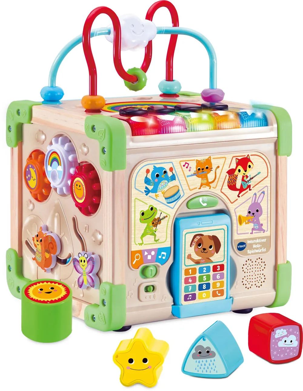 VTech Electronics Europe BV Interaktiver Holz-Spielwürfel