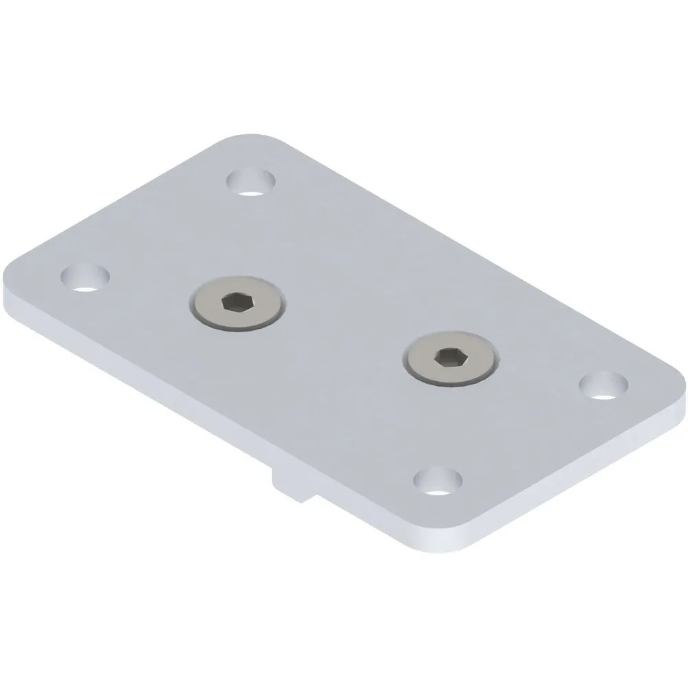 HELM 150 Deckenbefestigungsplatte Aluminium natur