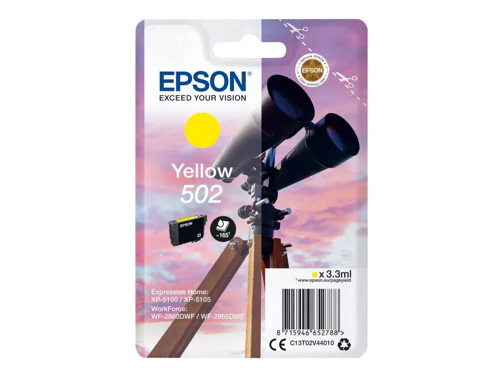Epson 502 - 3.3 ml - Gelb - original - Blister