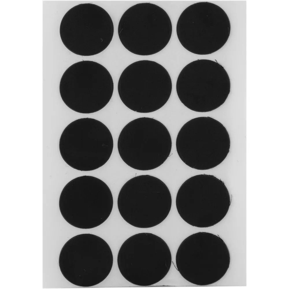 Ha-wi GmbH & Co.KG Kunststoffe Abdeckkappe selbstklebend, ø20mm, 15 Stück, Kunststoff schwarz