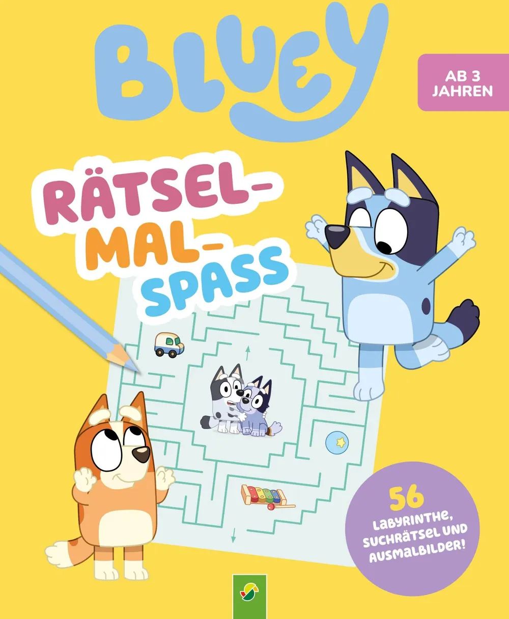 Naumann & Göbel Verlagsgesellschaft Bluey Rätsel-Mal-Spaß