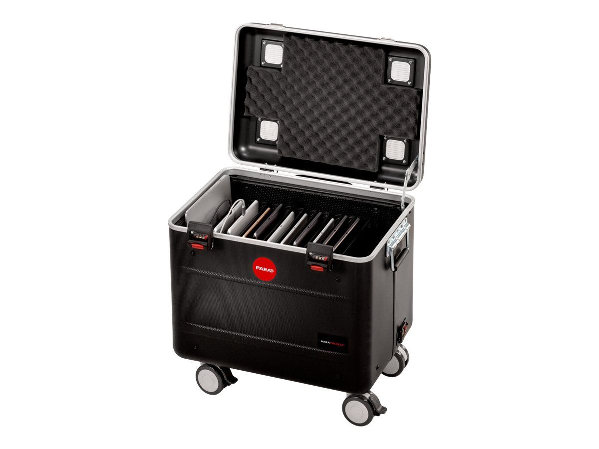PARAT PARAPROJECT Case TC10 - Wagen (nur Laden) - für 10 Tablets - verriegelbar - X-ABS Kunststoff - Schwarz - Bildschirmgröße: up to 32.8 cm (up to 12.9")