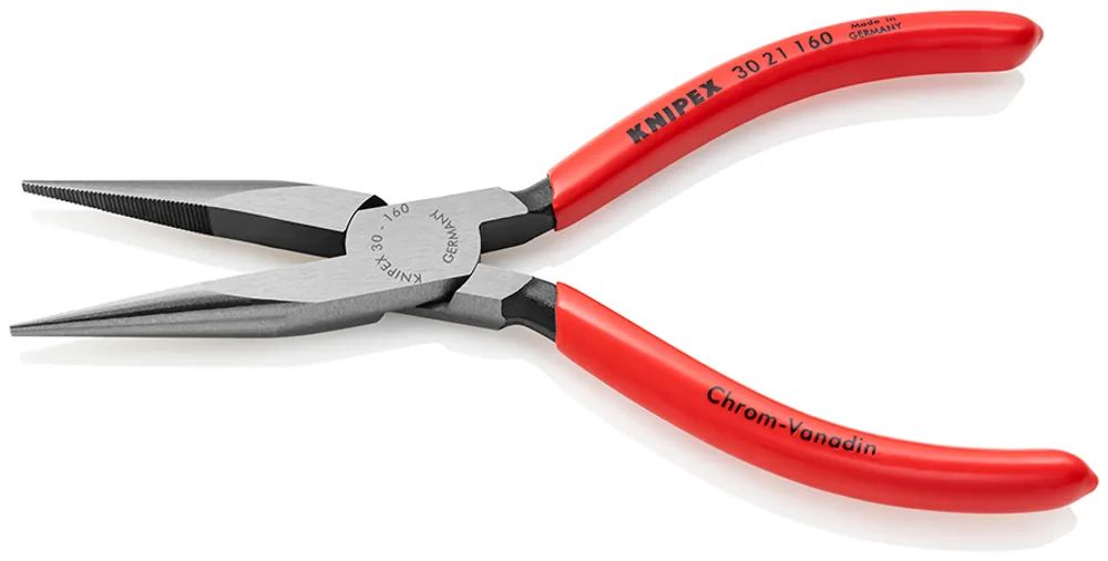 KNIPEX Langbeckzange mit Kunststoff überzogen schwarz atramentiert 160 mm