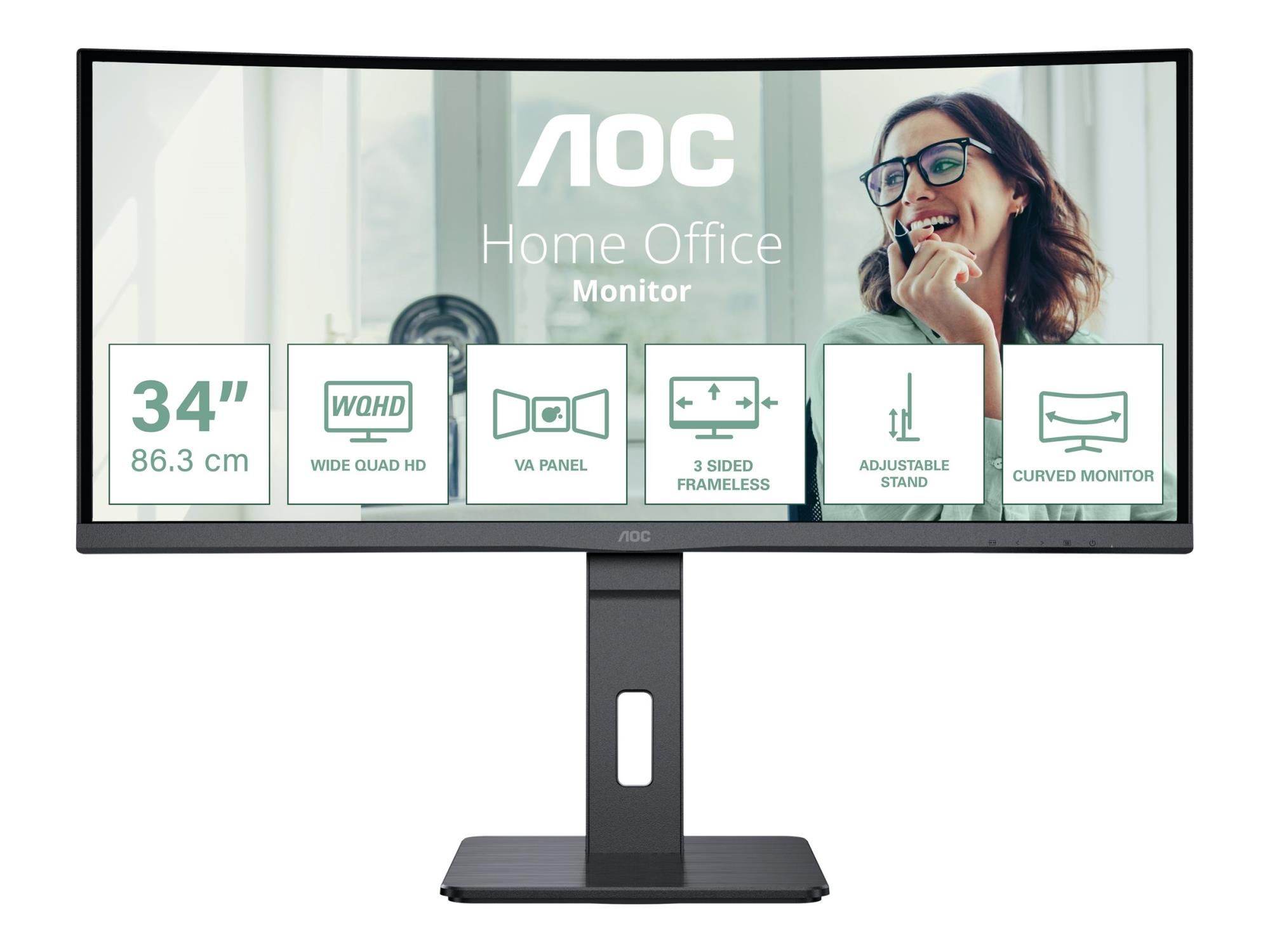 AOC Pro-line CU34P3CV - P3 Series - LED-Monitor - gebogen - 86.36 cm (34")