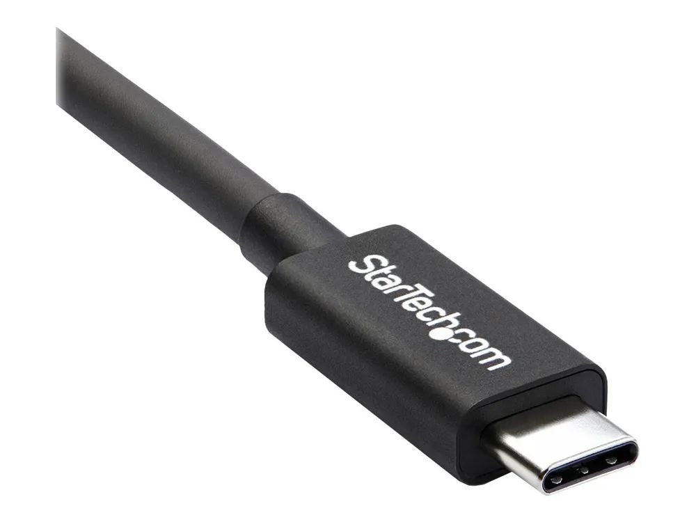 StarTech.com 2m (6.6ft) Thunderbolt 3 Cable, 20Gbps, 100W PD, 4K Video, Thunderbolt-Certified, Compatible w/ TB4/USB 3.2/DisplayPort - Thunderbolt-Kabel - 24 pin USB-C (M)