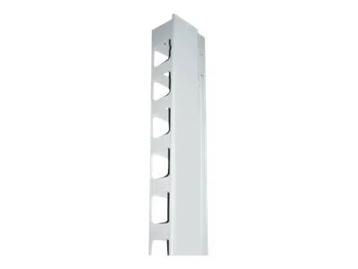 Intellinet 19" Wall Mount Rails, 6U, Black, 2-pack - Kabelführungsplatte für Schaltschrank - Grau, RAL 7035 - 36U - 48.3 cm (19")