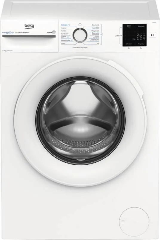 Beko BM3WFU39413W Waschmaschine, 1-9 kg, Weiß