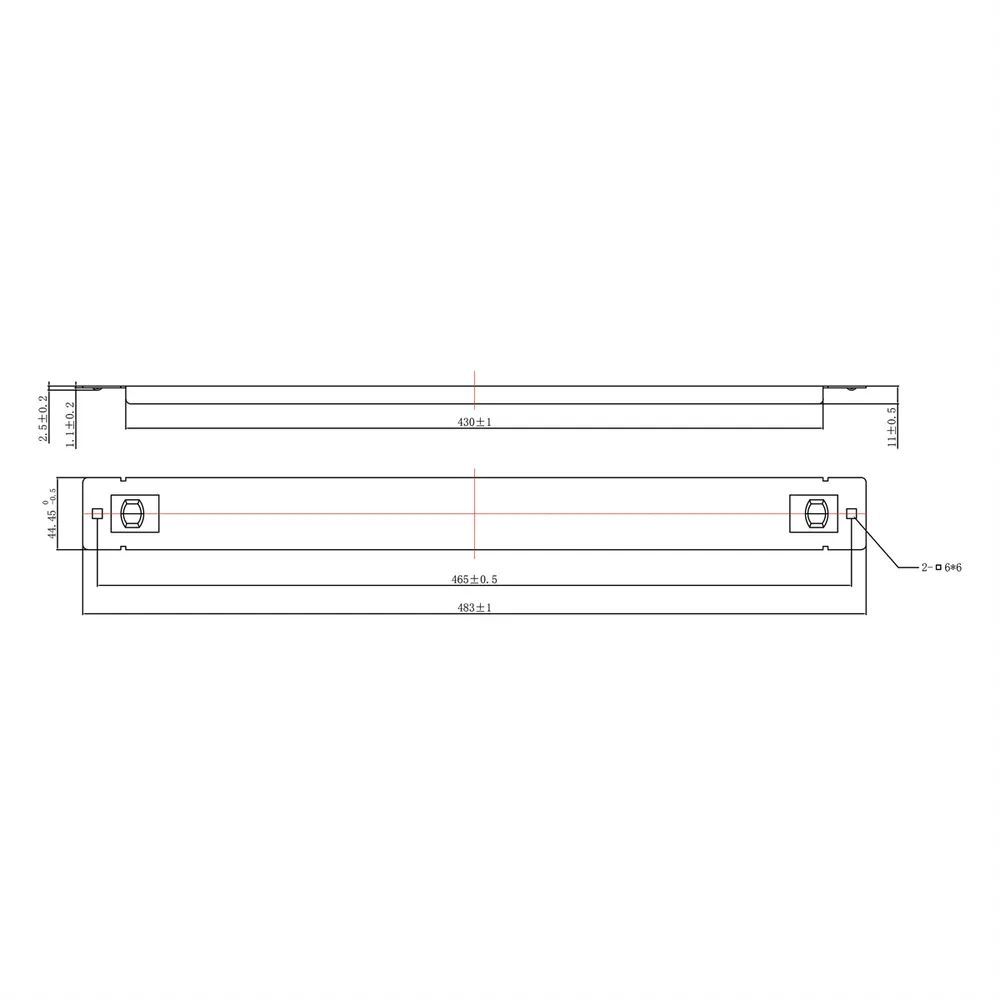 ROLINE 19-Zoll-Blindplatte Snap-in, 1 HE, schwarz