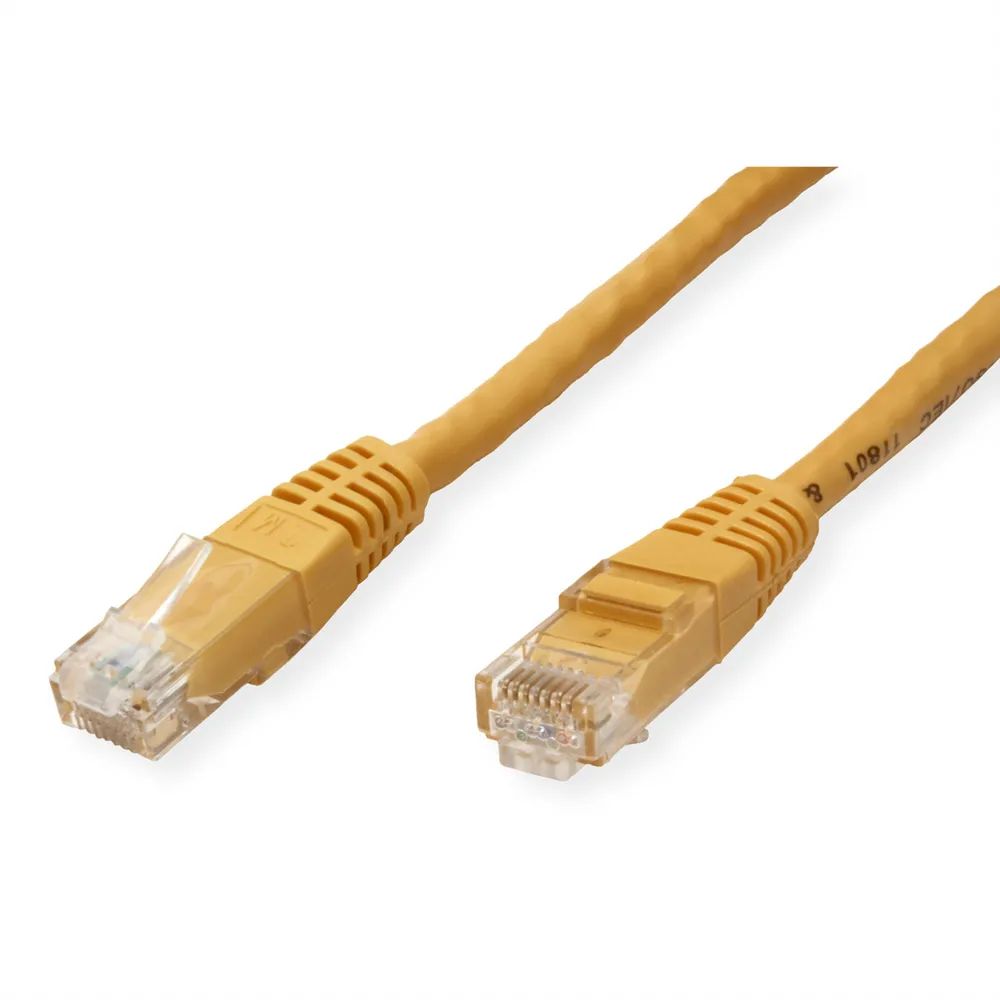 VALUE Patchkabel Cat.6 (Class E) UTP, gelb, 7 m