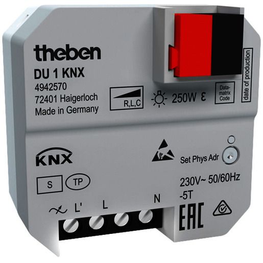 Theben DIMMAKTOR 1FACH UP DU 1 KNX / THEBEN T4942570 KNX T4942570
