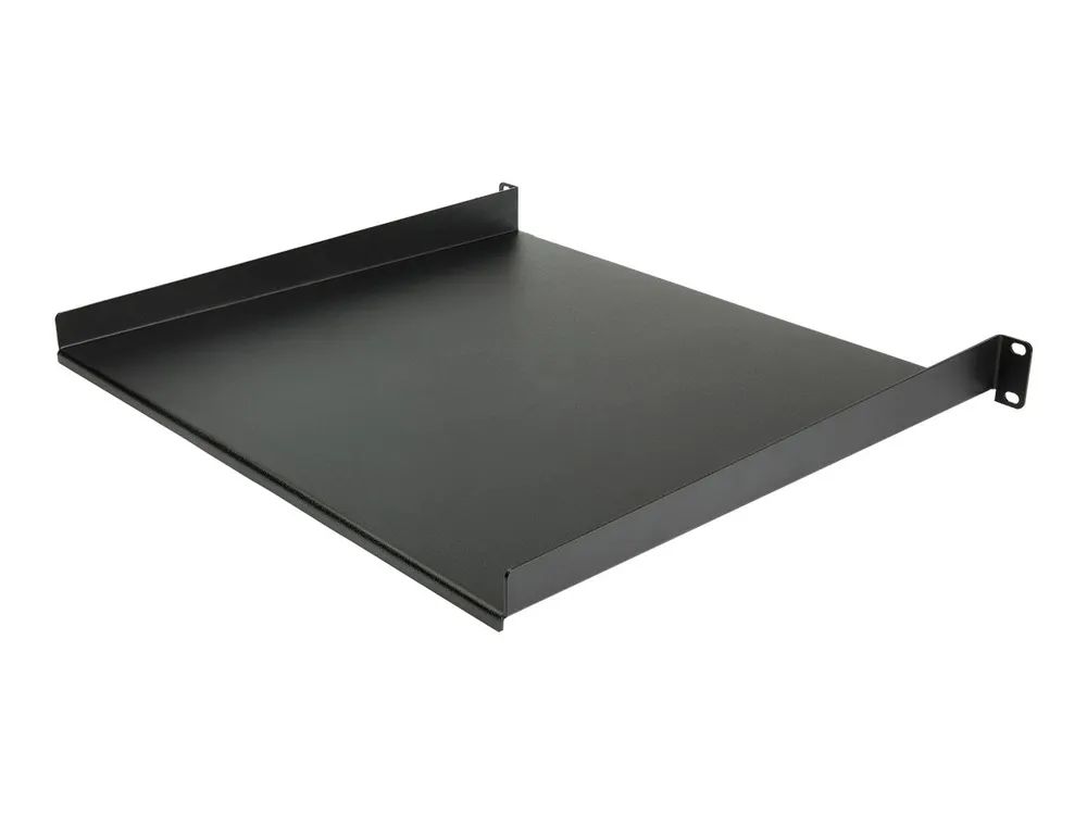 StarTech.com CABSHELF116 Serverschrank Fachboden (1 HE, 16 Zoll tief, 1HE Server-Rack-Regal für 19-Zoll-Netzwerkgeräte)