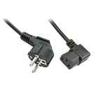 Lindy Stromkabel - CEE 7/7 (M) bis IEC 60320 C13 gewinkelt