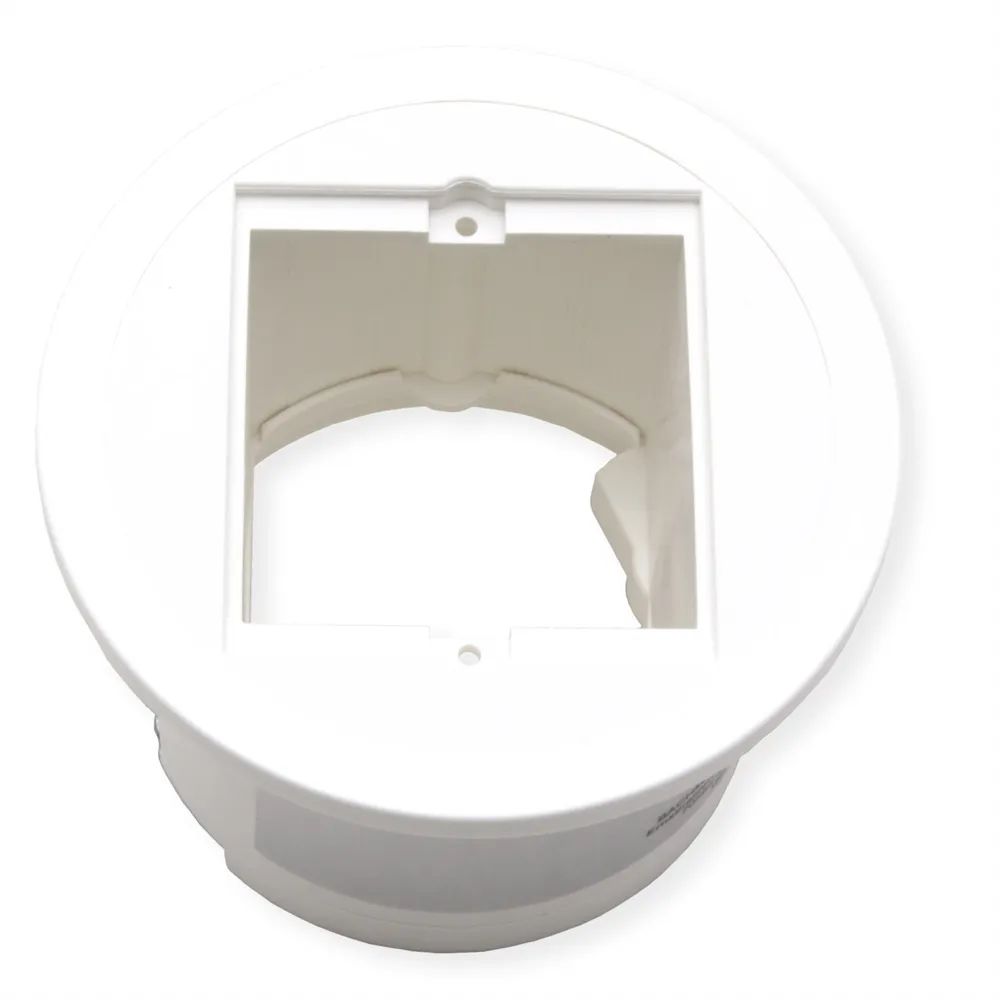 BACHMANN PIX 1xCM RAL9010 Zierring in Edelstahl-Optik