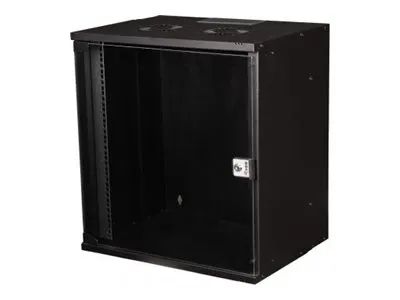Equip Eco Mount - Schrank Netzwerkschrank - 540 x 400 mm - geeignet für Wandmontage - Schwarz, RAL 9005 - 12U - 48.3 cm (19")