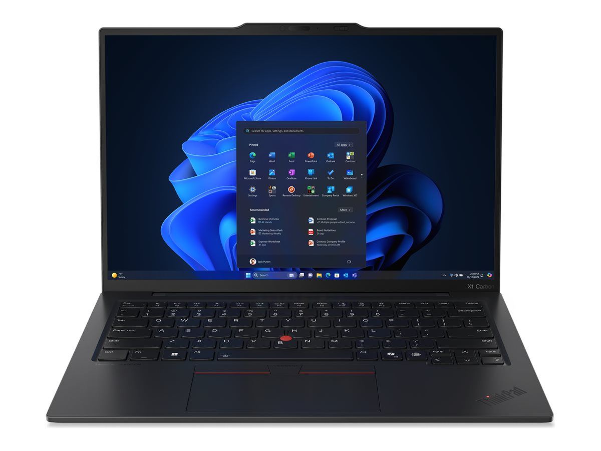 Lenovo ThinkPad X1 Carbon Gen 13 21NX - 180°-Scharnierdesign - Intel Core Ultra 7 255U / 2 GHz - Evo - Win 11 Pro - Intel Graphics - 32 GB RAM - 1 TB SSD TCG Opal Encryption 2, NVMe, Performance - 35.6 cm (14")