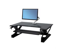 Ergotron WorkFit-T - Edelstahl - Schwarz - 15,9 kg - 380 mm - 22,3 kg - 980 x 710 x 216 mm