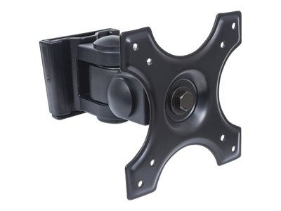 Manhattan TV & Monitor Mount, Wall, Tilt and Swivel, 1 screen, Screen Sizes: 13-27", Black, VESA 75x75 to 100x100mm, 12kg, Swivel with 2 pivots, Lifetime Warranty - Klammer - für Monitor - stabiler Stahl - Bildschirmgröße: bis zu 55,9 cm (bis zu 22 Z