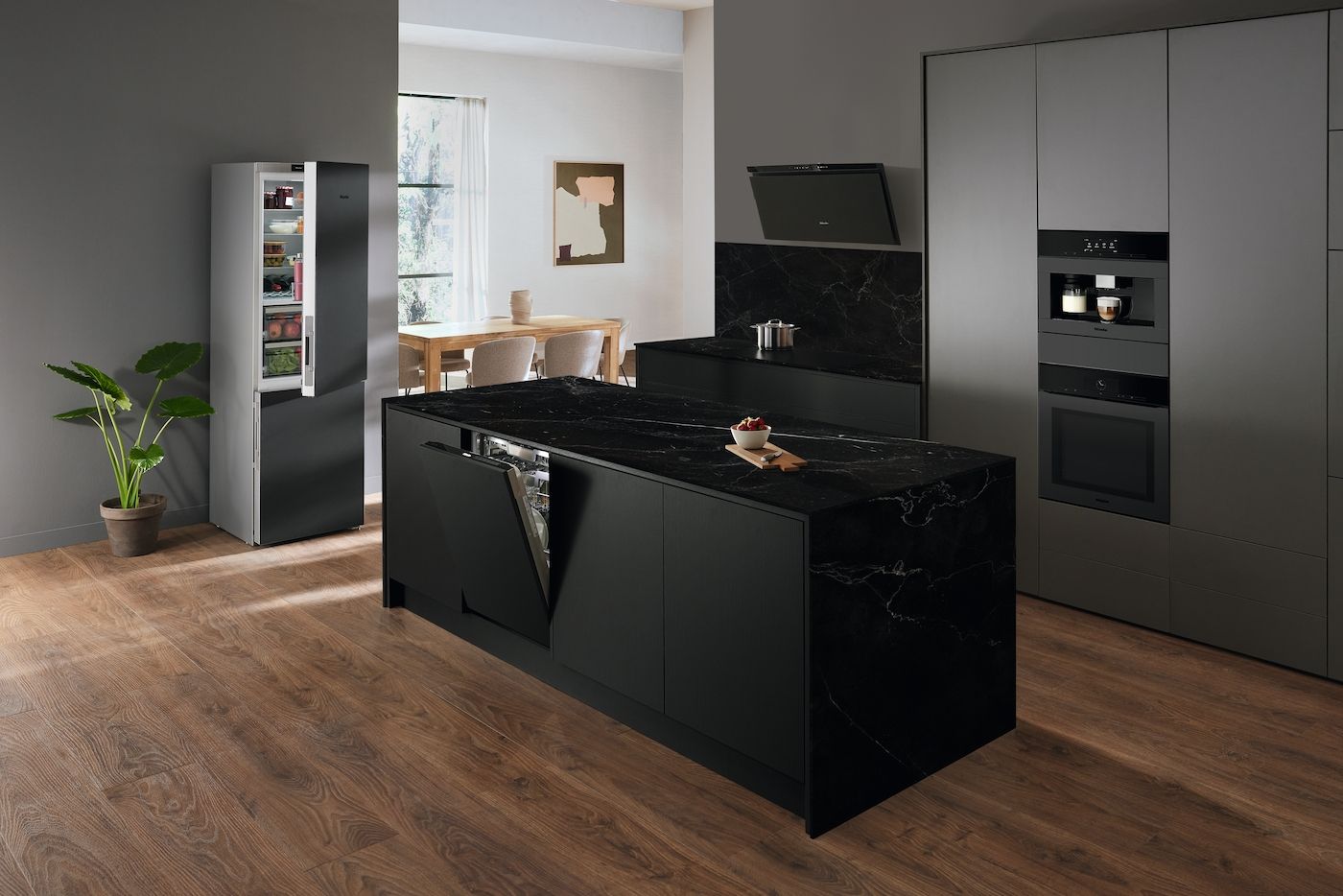 Miele Dunstabzugshaube DAH 4980 obsidianschwarz matt 125 Gala Ed