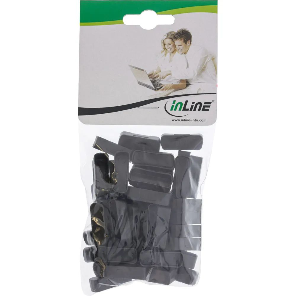 InLine Staubschutz - für DVI Buchse - schwarz 50er Pack