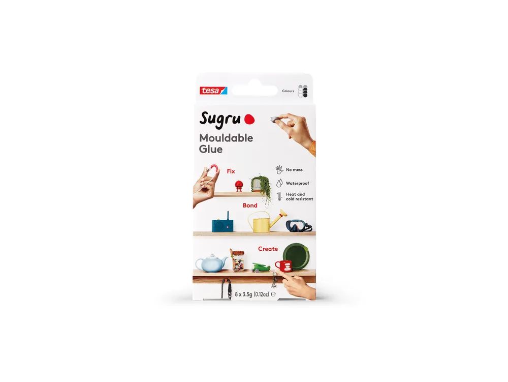 Sugru® 8x Formbarer Allzweckkleber, weiß