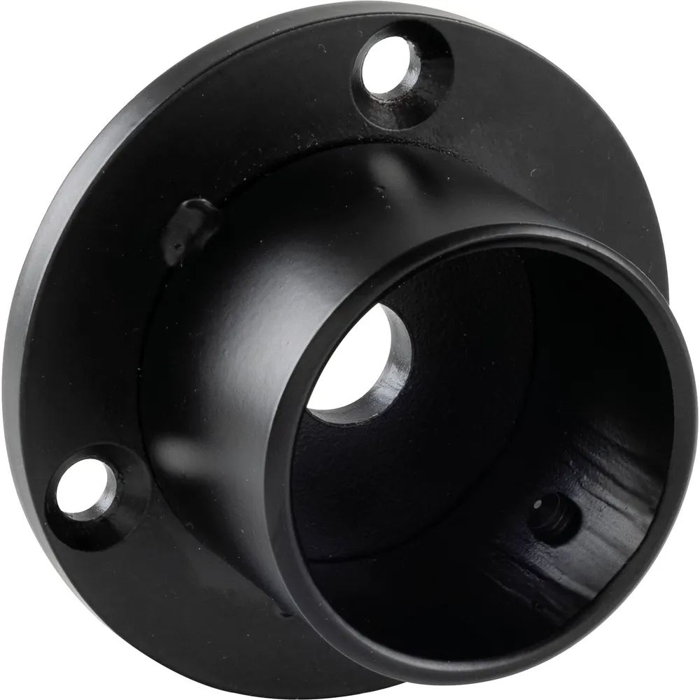 Pohl Bar-Reling Wandrosette für Rohr-ø 38 mm, Stahl Schwarz beschichtet