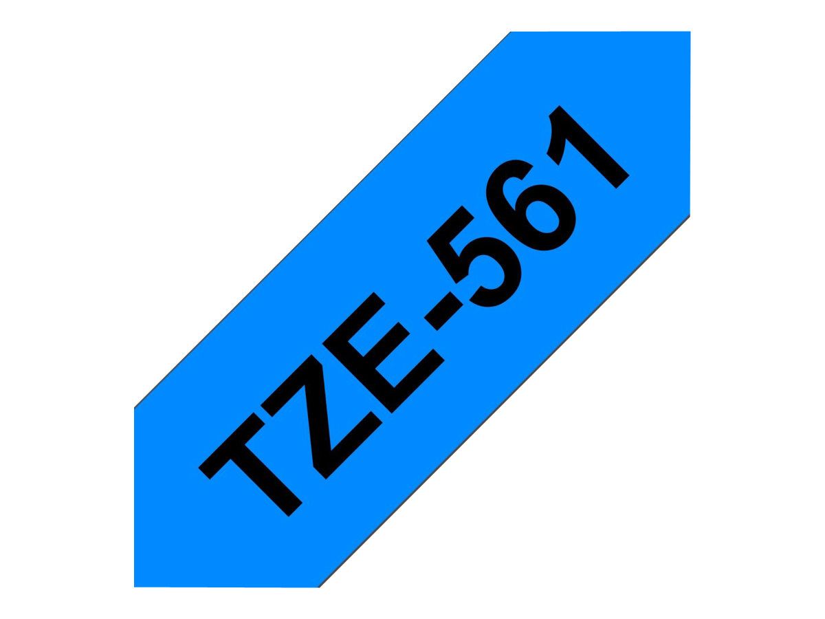 Brother TZe-561 - Schwarz auf Blau - Rolle (3,6 cm x 8 m)