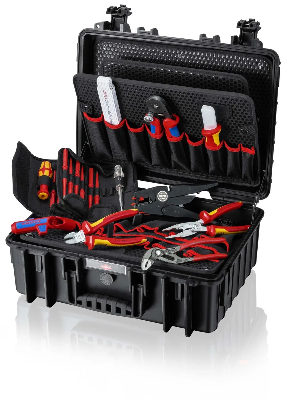 KNIPEX Werkzeugkoffer "Robust23" Elektro 25-teilig 370 mm