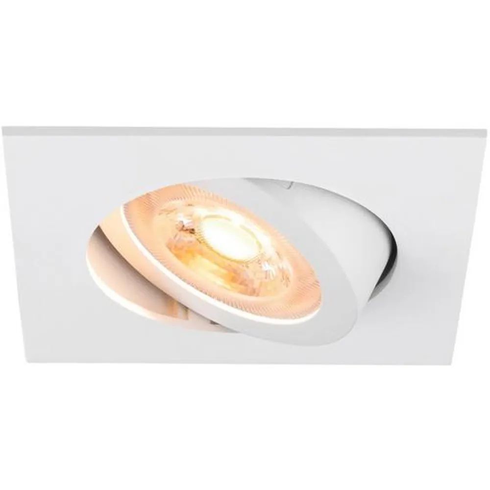 SLV EINBAULEUCHTE QUAD 10W GU10 / SLV NEW TRIA 68 WEIß 1007371
